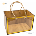 Panier En Bois Avec Cordon - Grand Format