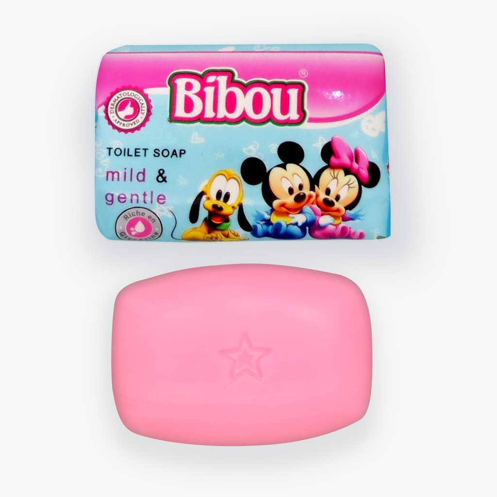Savon Bibou 4 Ps 75 Gr Cares Mild Et Gentie (Bleu)