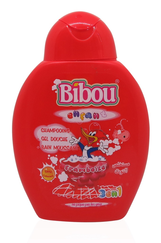Shampooing Bibou 280Ml Enfant Framboise 