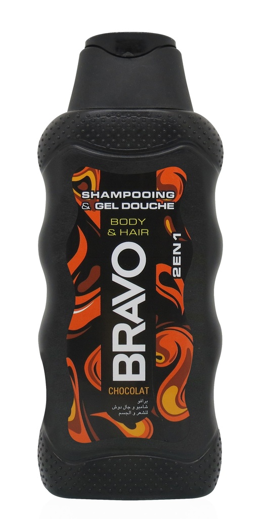 Gel Douche Bravo Corps Et Cheveux Chocolat 300Ml