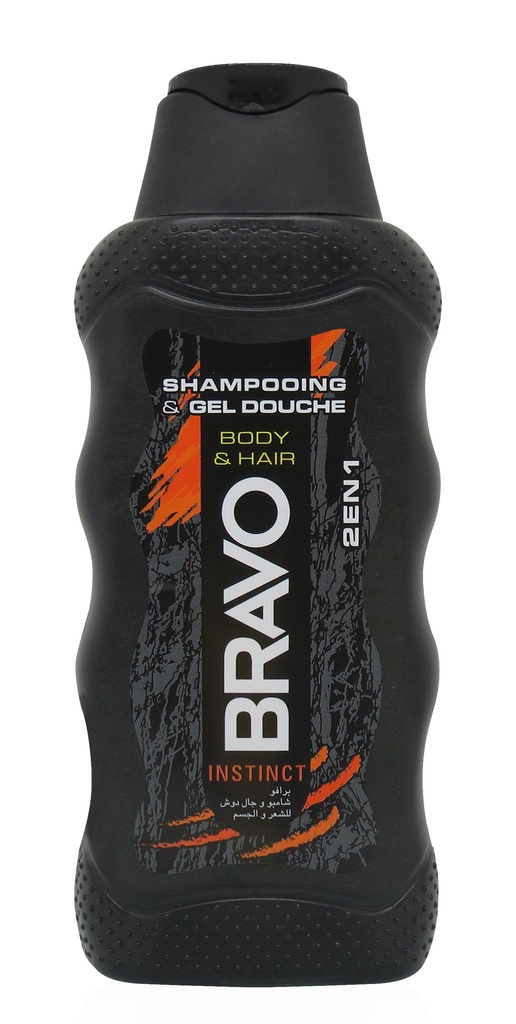 Gel Douche Bravo Corps Et Cheveux Instinct 300Ml
