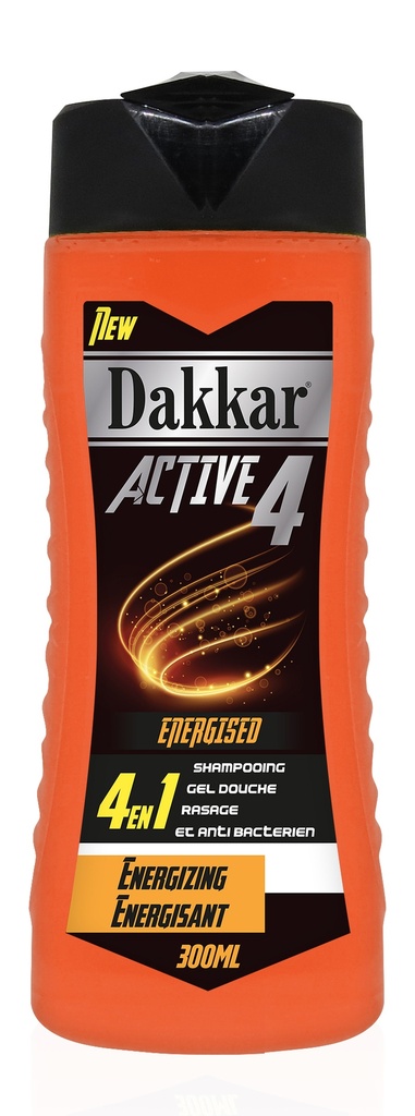 Shampooing Dakkar Active 4 Energised 300 Ml