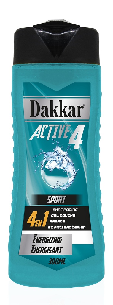 Shampooing Dakkar Active 4 Sport 300 Ml