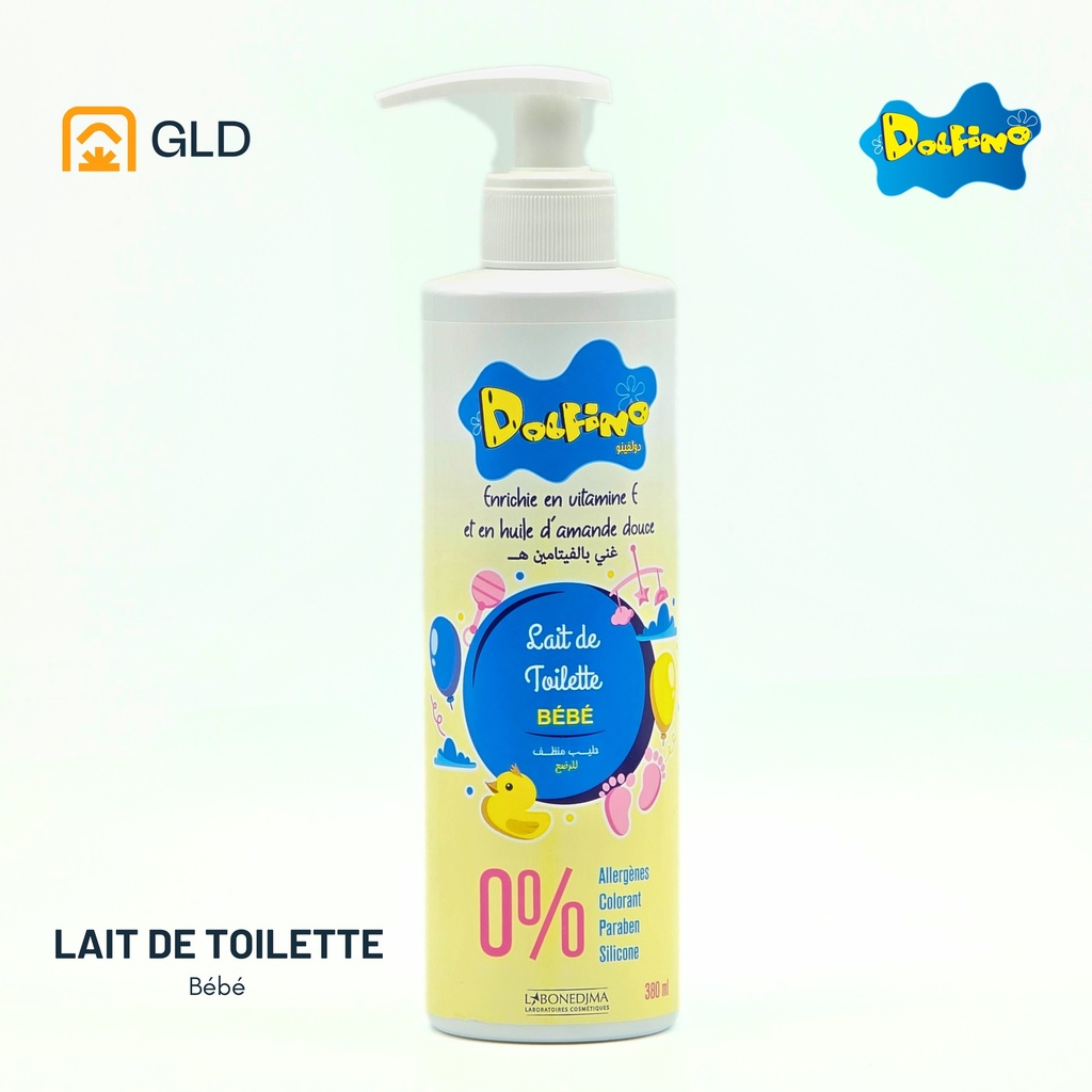 Lait De Toilette Bebe Dolfino 380 Ml