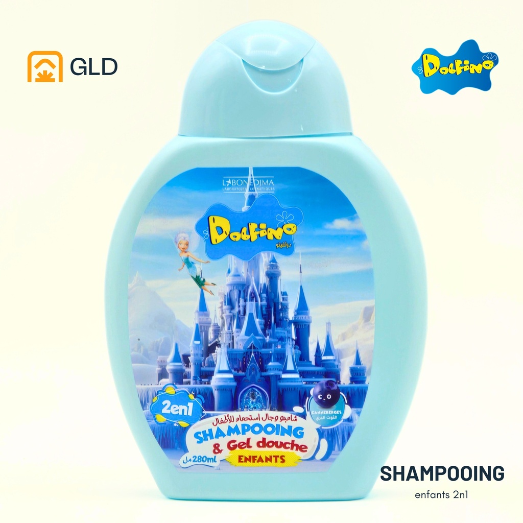 Shampooing Dolfino 2En1 Enfant Frozen Canneberge 280 Ml