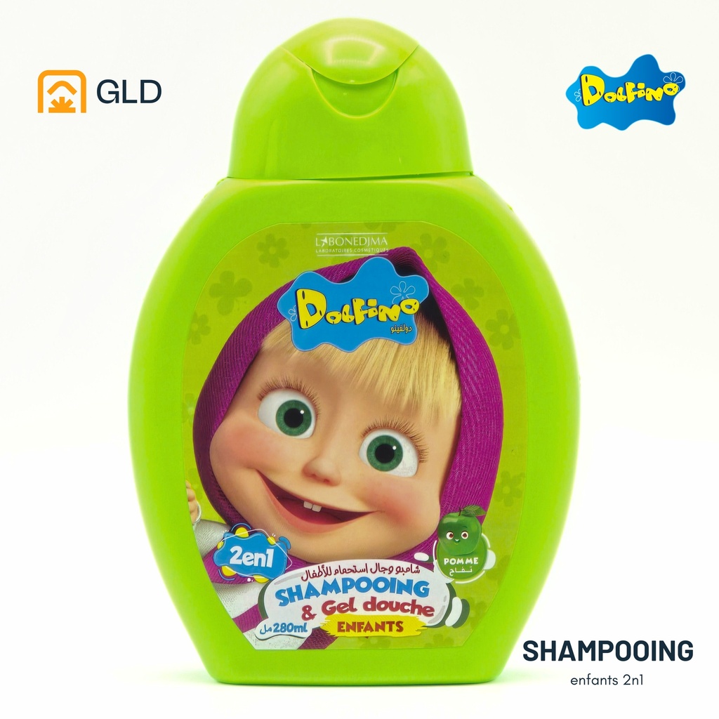 Shampooing Dolfino 2En1 Enfant Masha And The Bear Pomme 280 Ml
