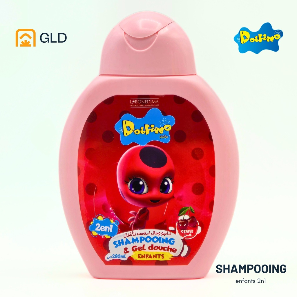 Shampooing Dolfino 2En1 Enfant Miraculous Cerise 280 Ml