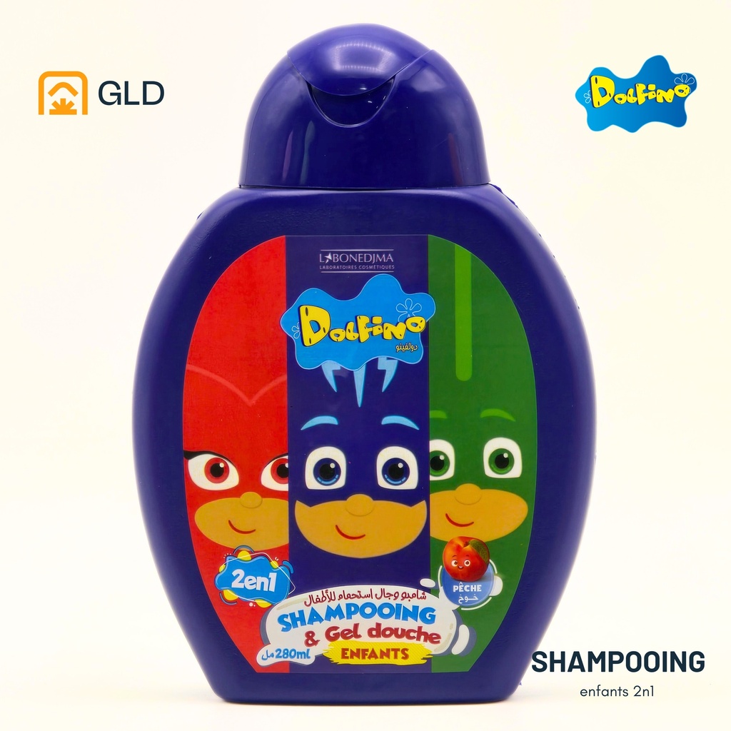 Shampooing Dolfino 2En1 Enfant Pj Masks Pêche 280 Ml