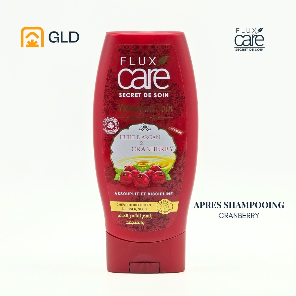Apres Shampooing Flux Care  Cranberry Et Huile D Argan 250 Ml Sans Sulfat