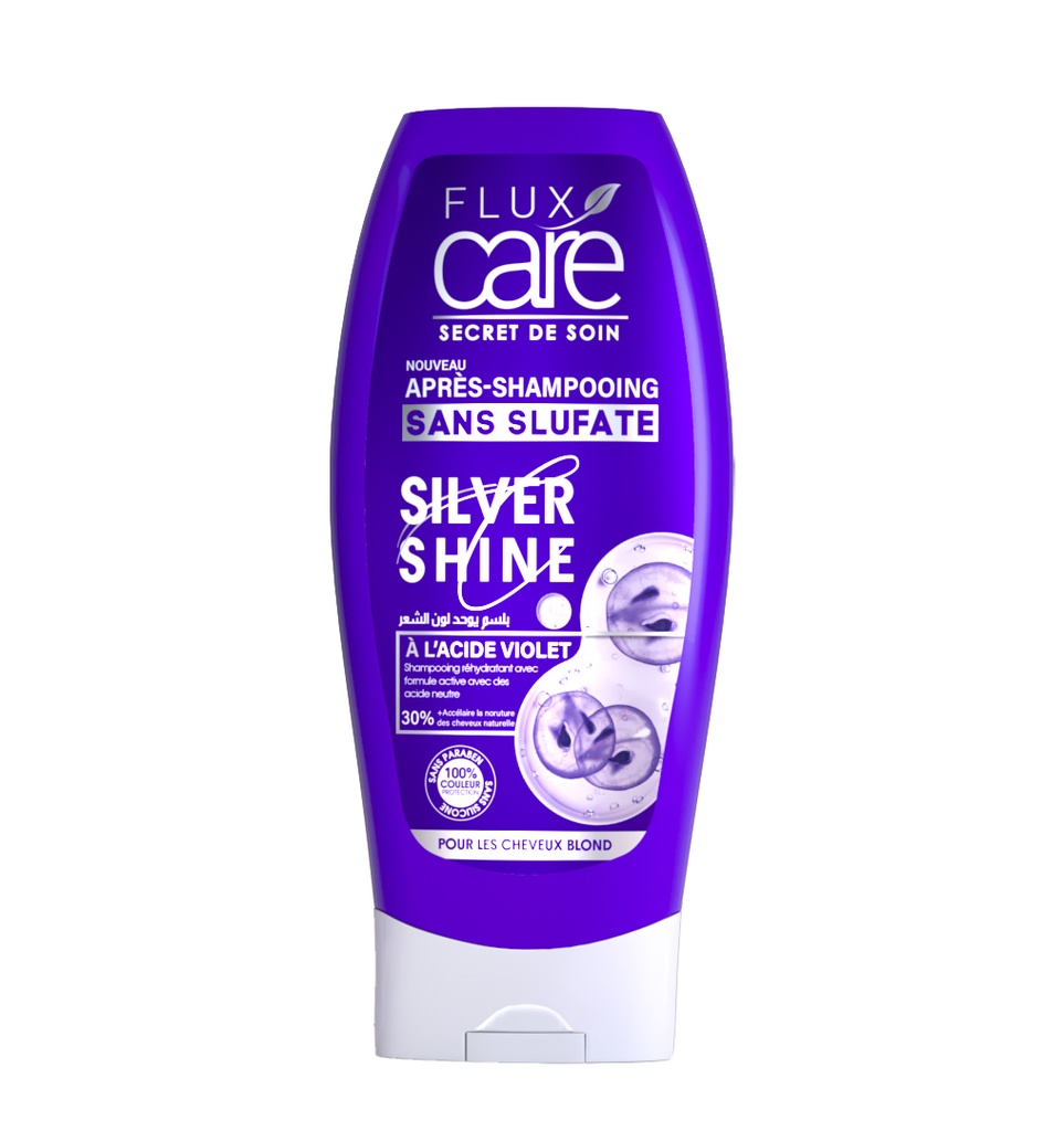 Apres Shampooing Flux Care Sans Sulfate Silver Shine 250 Ml