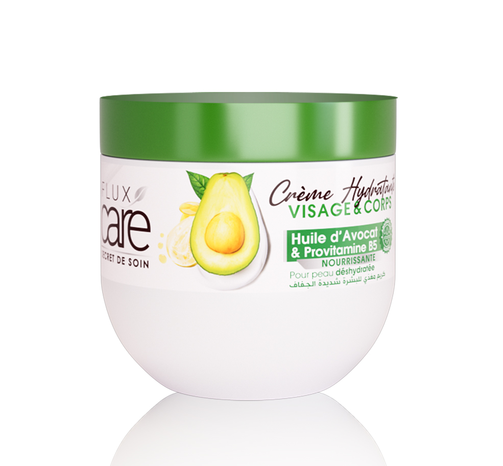 Creme Hydratante Corps Flux Care Huile D'Avocat & Provitamine B5 370 Ml