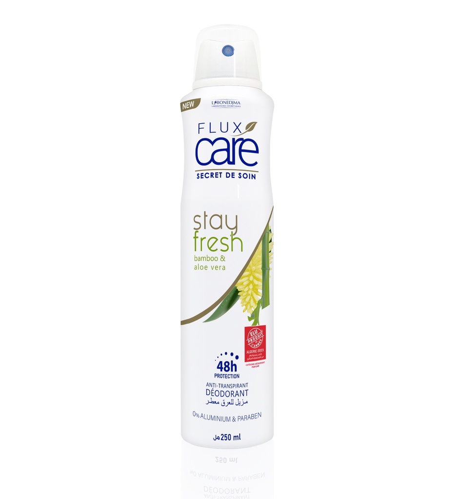 Deodorant Flux Care Stay Fresh Bamboo & Aloe Vera 250 Ml