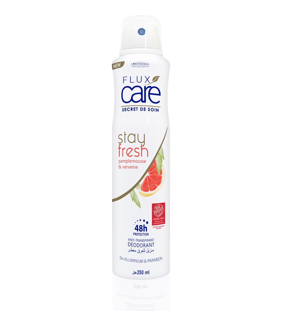 Deodorant Flux Care Stay Fresh Pamplemousse & Verveine 250 Ml