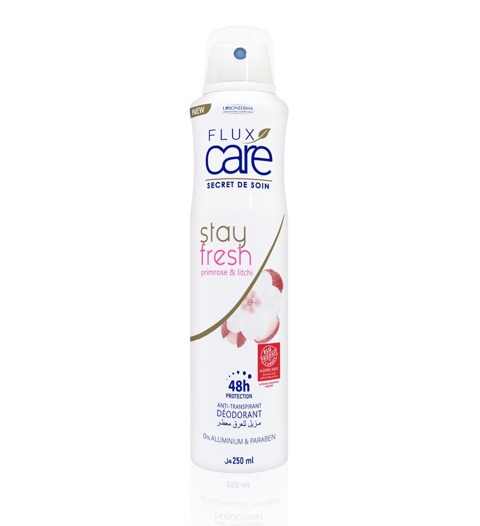 Deodorant Flux Care Stay Fresh Primrose & Litchi 250 Ml