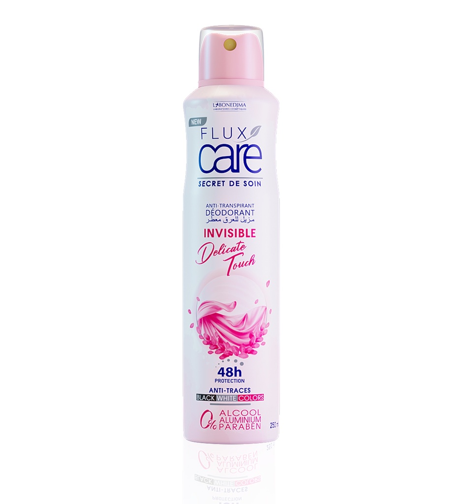 Deodorant Sans Alcool Flux Care Invisible Delicate Touch 250 Ml