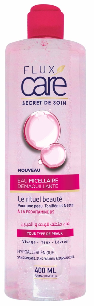 Eau Micellaire Demaquillante Flux Care 400Ml