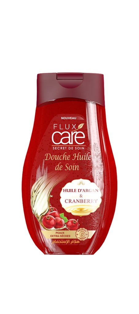 Gel Douche Flux Care Cranberry Et Huile D Argan 245 Ml