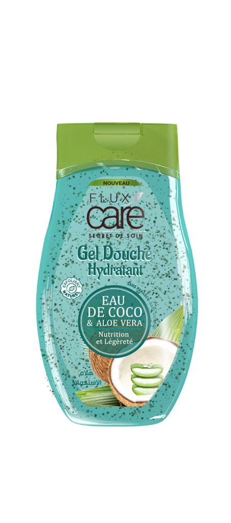 Gel Douche Flux Care Eau De Coco Et Aloe Vera 245 Ml
