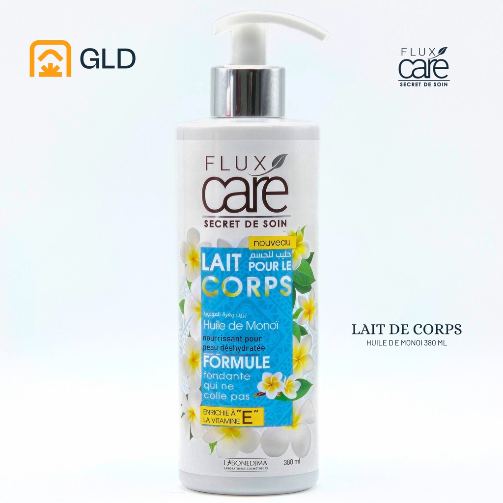 Lait Pour Le Corps 380 Ml FLUX Huile De Monoi A La Vitamine E