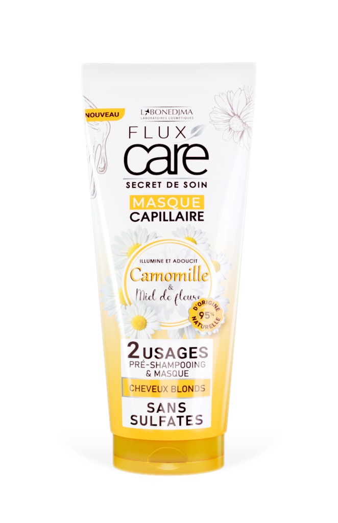 Masque Capillaire Flux Care Camomille Et Miel De Fleurs Tube 200 Ml