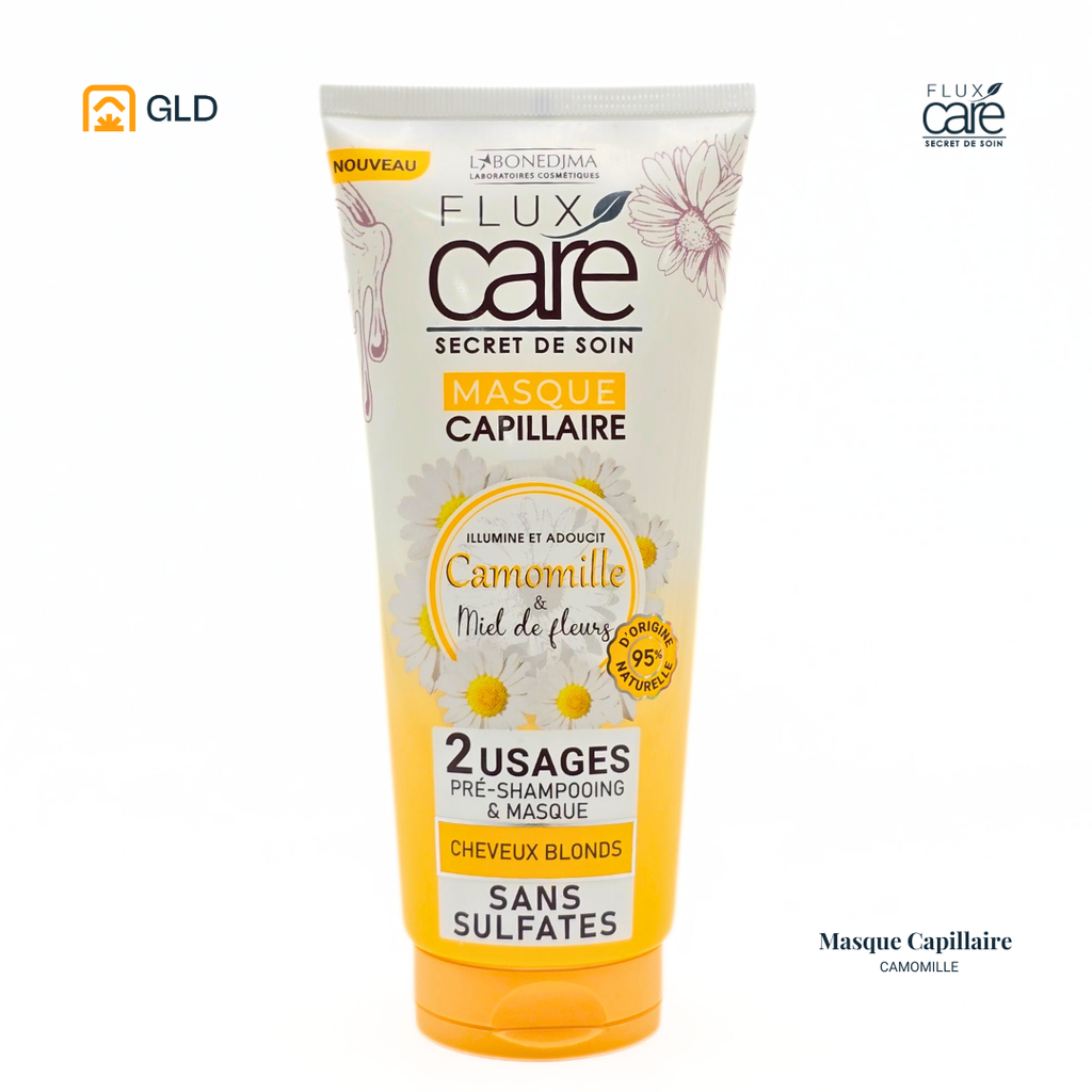 Masque Capillaire Flux Care Camomille Et Miel De Fleurs Tube 200 Ml