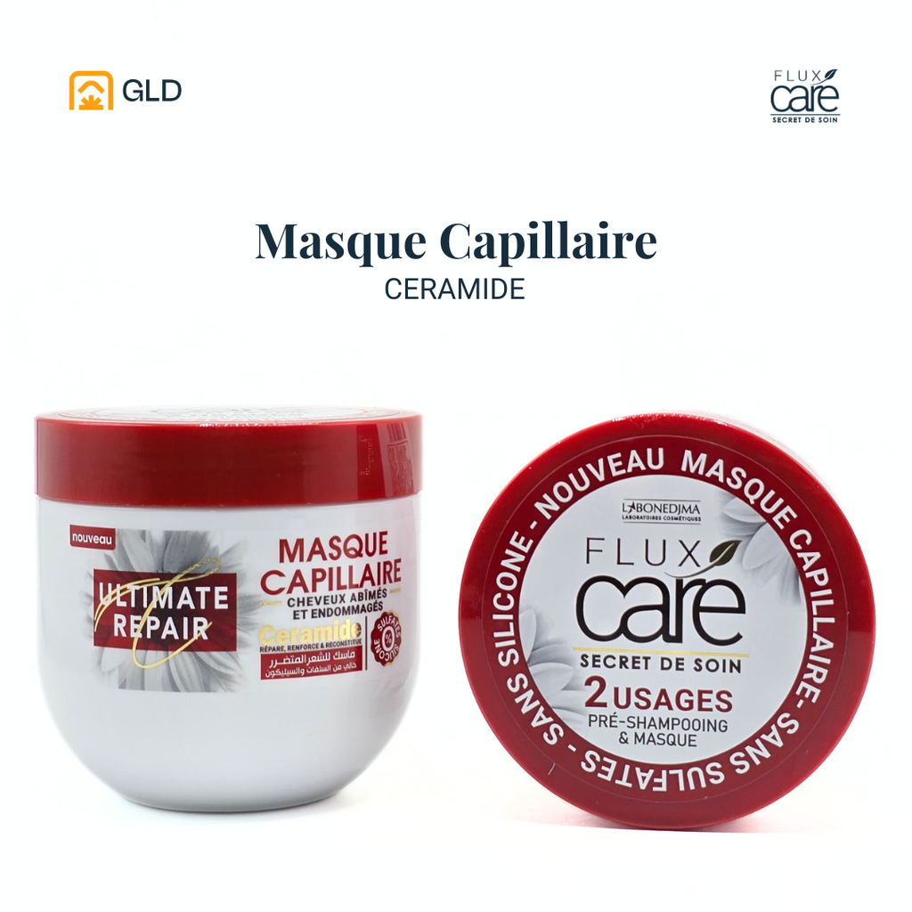 Masque Capillaire Flux Care Sans Sulfates Ceramide Pot 370 Ml