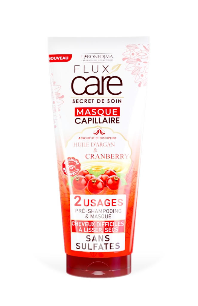 Masque Capillaire Flux Care Huile D'Argent Et Cranberry Tube 200 Ml