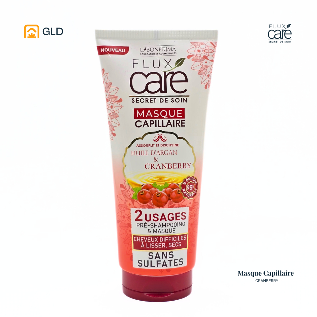 Masque Capillaire Flux Care Huile D'Argent Et Cranberry Tube 200 Ml