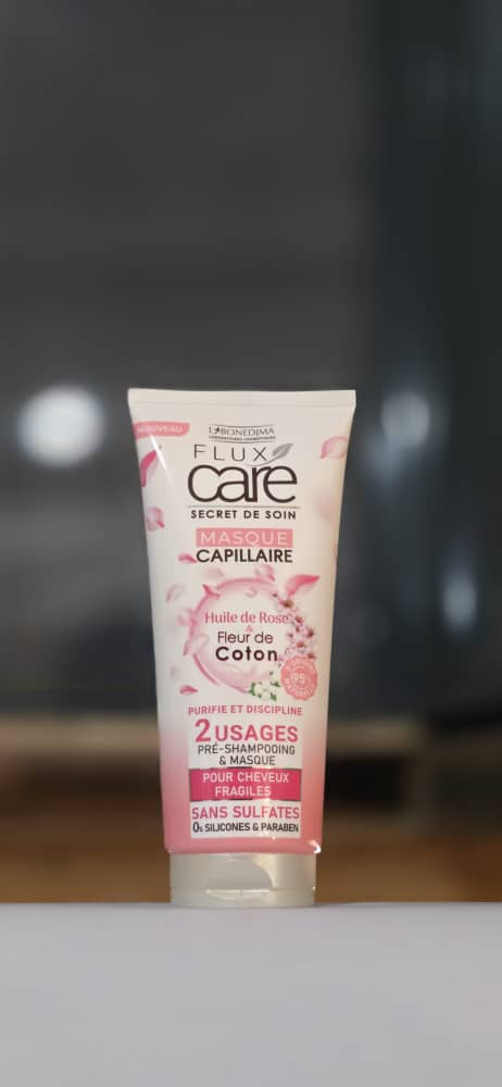 Masque Capillaire Flux Care Huile De Rose Et Fleur De Coton 200 Ml
