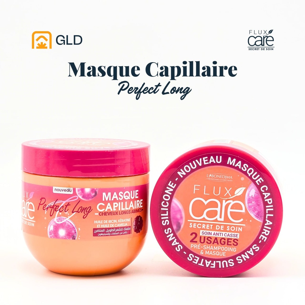 Masque Capillaire Flux Care Sans Sulfates Perfect Long 370 Ml
