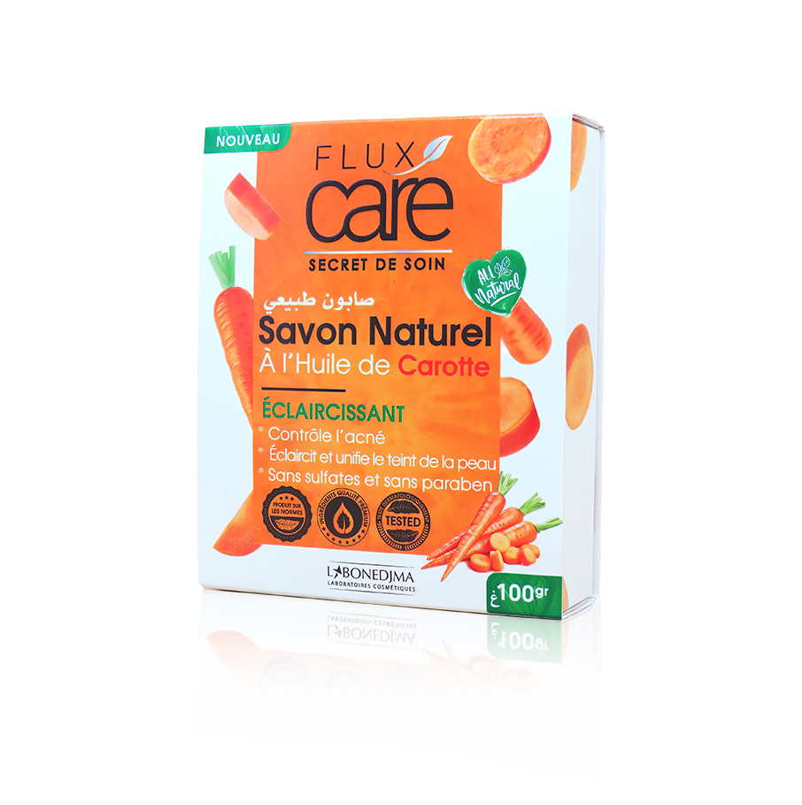 Savon Naturel Flux Care 100 G Huile De Carotte
