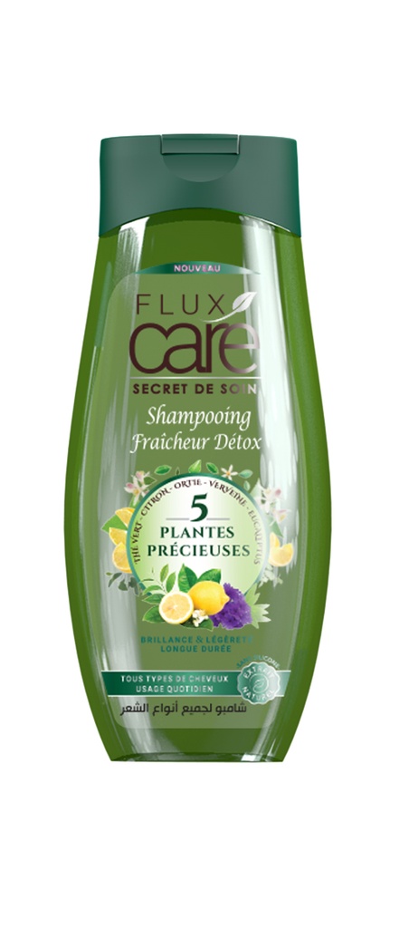 Shampooing Flux Care 5 Plantes Vert 265 Ml
