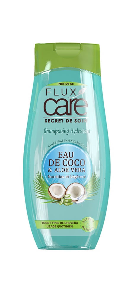 Shampooing Flux Care Eau De Coco Et Aloe Vera 265 Ml