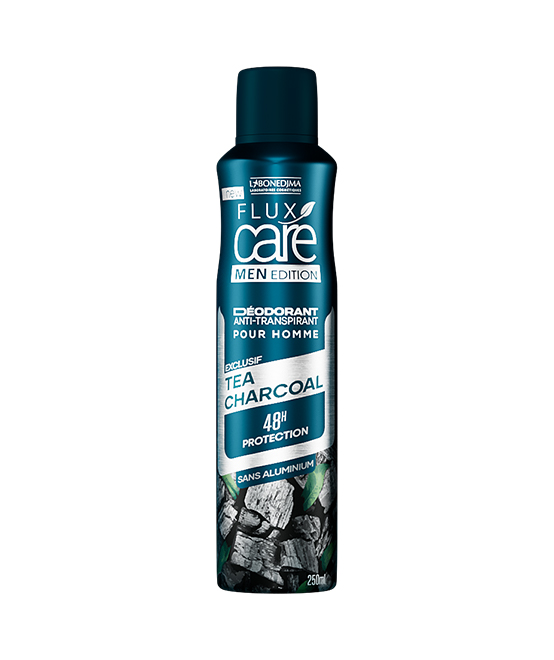 Deodorant Flux Care Men Tea Charcoal 250 Ml