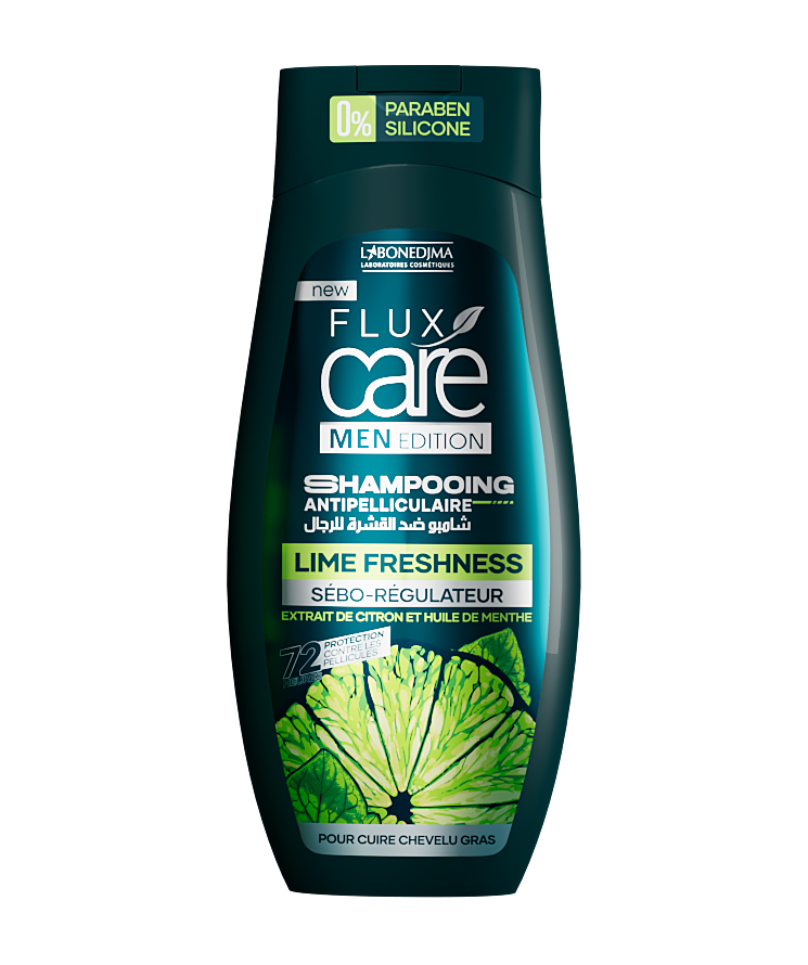 Shampooing Flux Care Men Anti Pelliculaire Lime Freshness 265 Ml