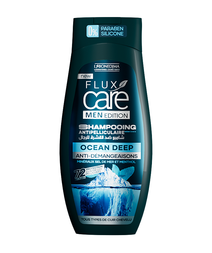 Shampooing Flux Care Men Anti Pelliculaire Ocean Deep 265 Ml