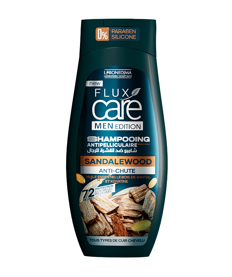 Shampooing Flux Care Men Anti Pelliculaire Sandalwood 265 Ml