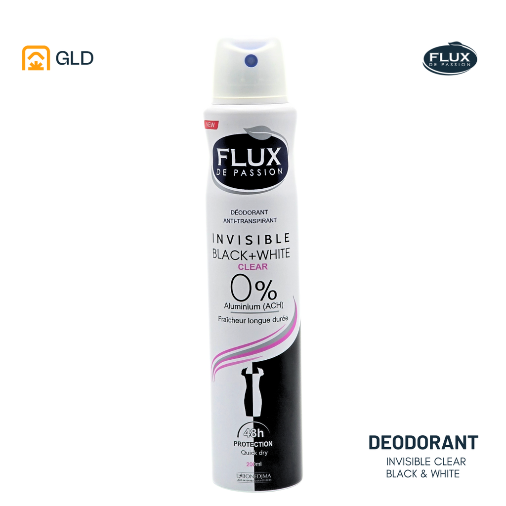 Deodorant Flux Femme Invisible Black & White Clear 200 Ml