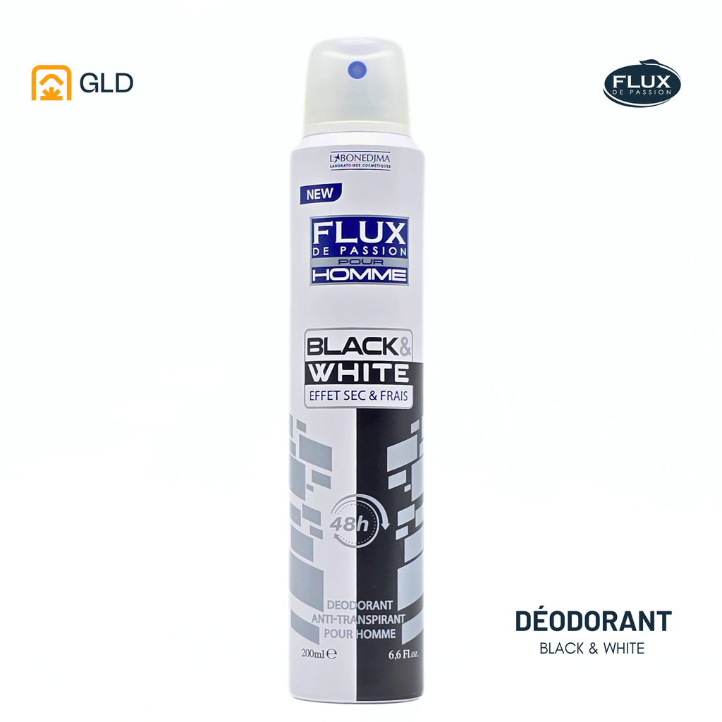 Deodorant Flux Men Black And White 200 Ml