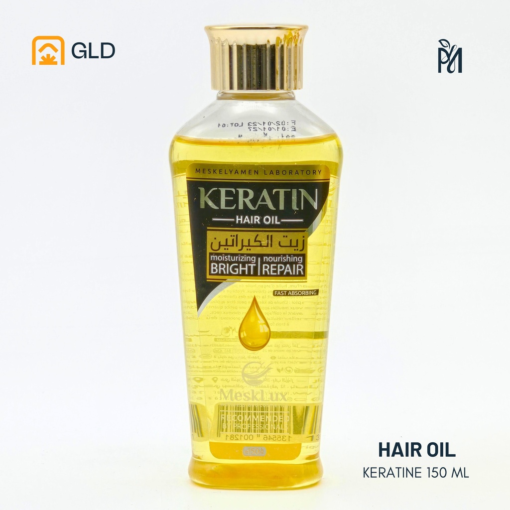 Huile De Cheveux Au Keratine 150Ml Mesklux