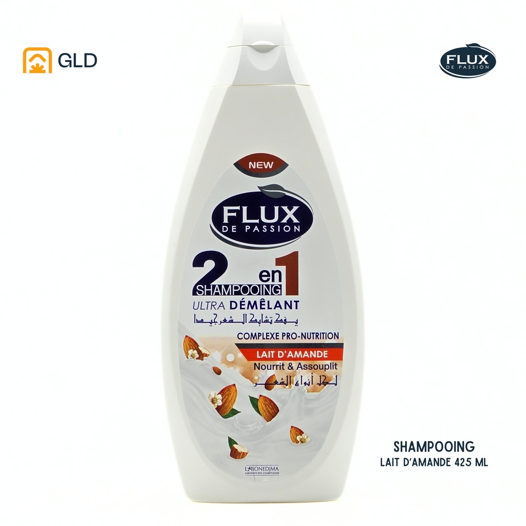 Shampooing Flux 425 Ml Lait D'Amande 2En1