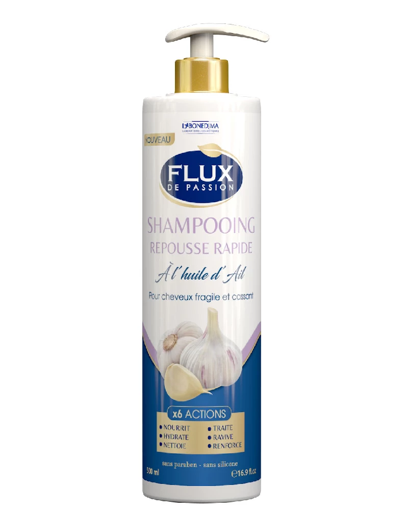 Shampooing Flux 500 Ml X6 Actions Huile D Ail