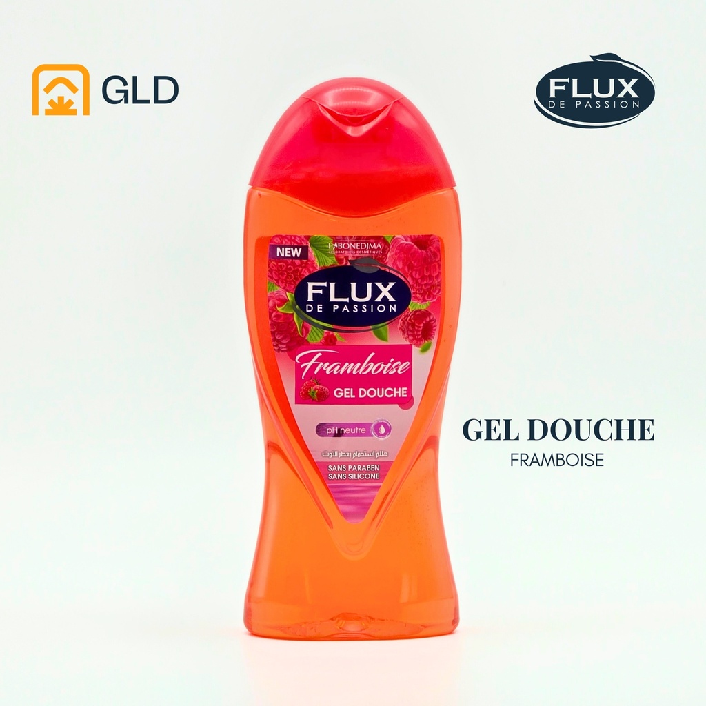Gel Douche Flux Framboise 265 Ml New