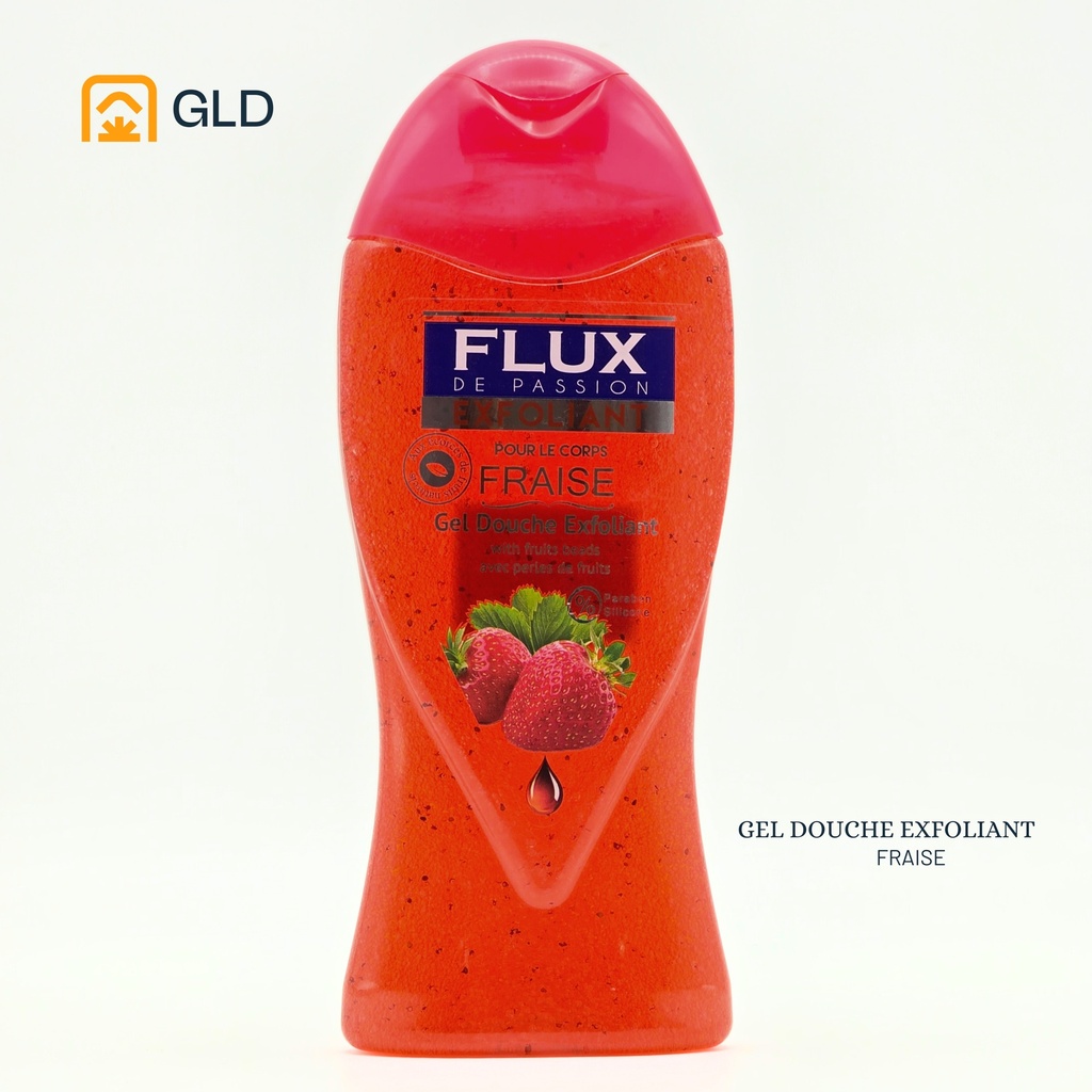 Gel Douche Flux Exfoliant Fraise