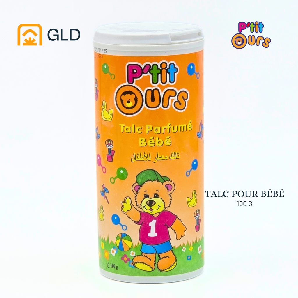 Talc Bébé P'tit Ours 100 Gr