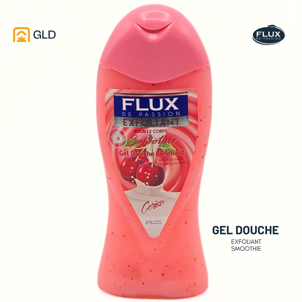 Gel Douche Flux Exfoliant Smoothie Cerise