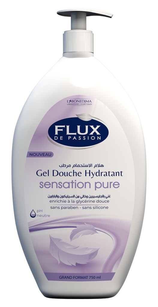 Gel Douche Flux Sensation Pure 750 Ml