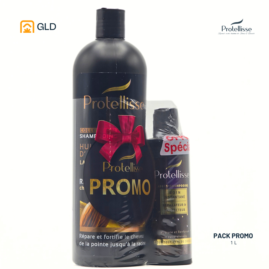 Shampooing 1L Promo Cheveux Abimés (Noir)