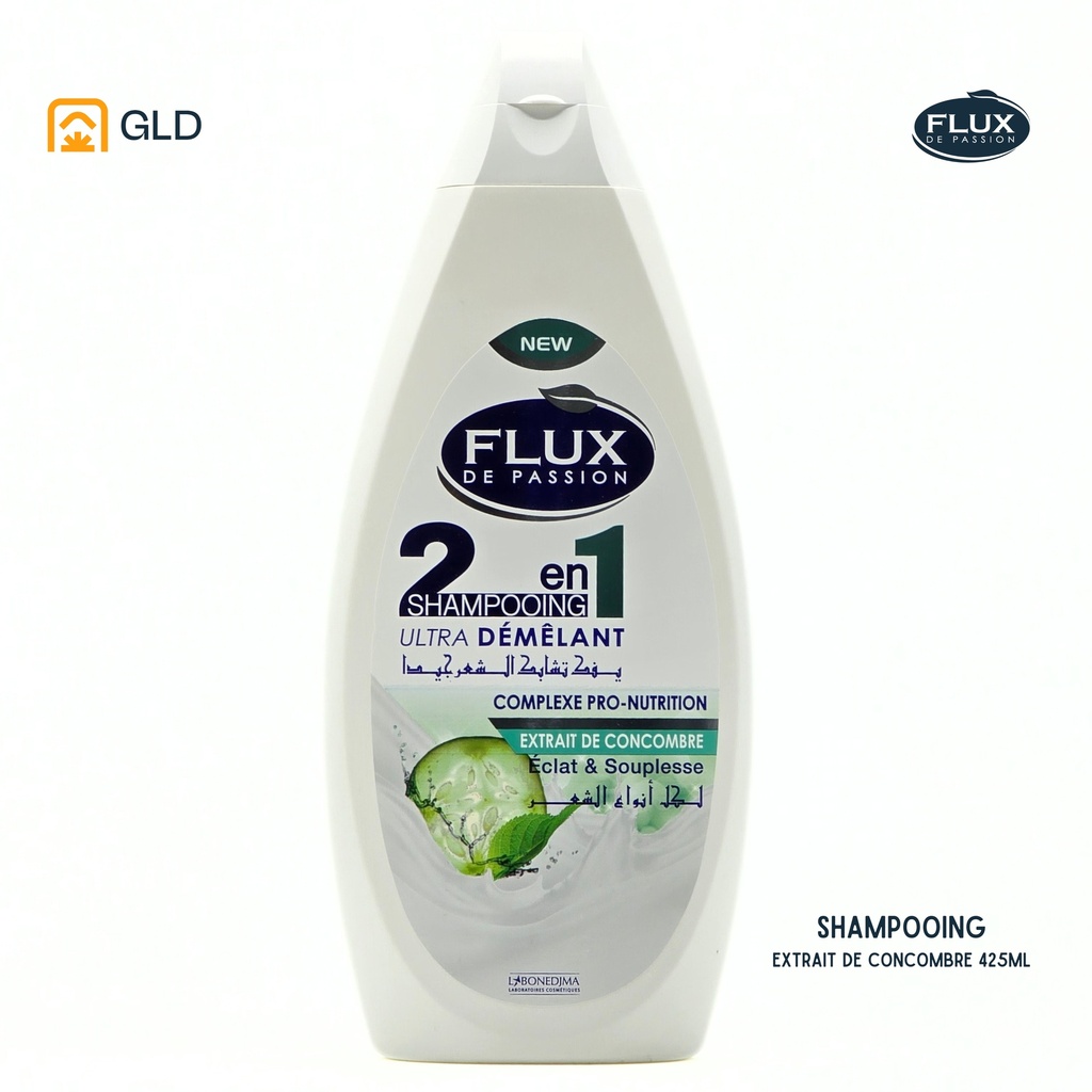 Shampooing Flux 425 Ml Extrait De Concombre 2En1
