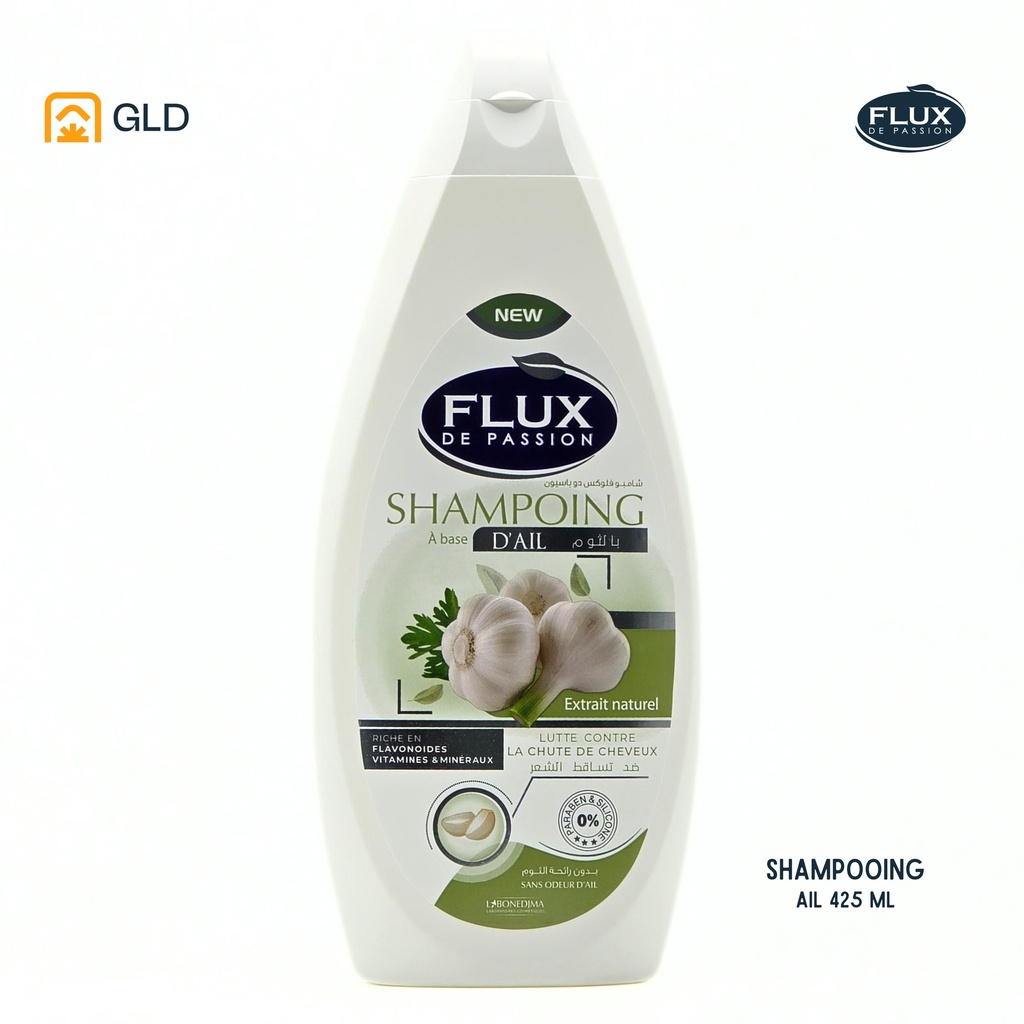 Shampooing Flux 425 Ml A Base D'Ail Anti Chute
